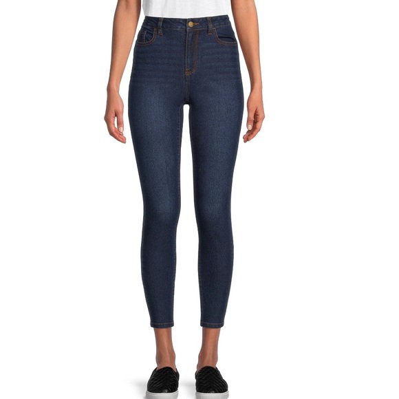 Time and tru Mid Rise Cropped (ankle)  Skinny Jeans Size 8 New With Tags 💕 - Picture 2 of 6